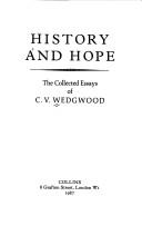 Cover of History and hope by Veronica Wedgwood
