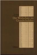 Cover of Der Wortschatz im Grundschulalter by Dietrich Pregel
