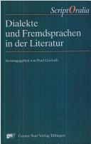 Cover of Dialekte und Fremdsprachen in der Literatur by Paul Goetsch