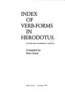 Cover of Index of verb-forms in Herodotus on the basis of Powell's Lexicon by Peter Stork