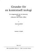 Front cover of Grunder för en kontextuell teologi by Tage Kurtén