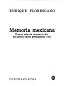 Cover of Memoria mexicana by Enrique Florescano