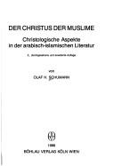 Cover of Der Christus der Muslime by Olaf H. Schumann