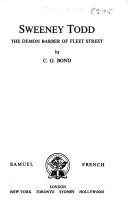 Cover of Sweeney Todd by C. G. Bond
