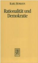 Front cover of Rationalität und Demokratie by Karl Homann