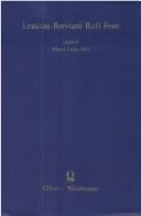 Front cover of Lexicon Breviarii Rufi Festi by Maria Luisa Fele