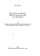 Front cover of Das Archiv des Klosters bKra-šis-bsam-gtan-gliṅ von sKyid-groṅ by Dieter Schuh
