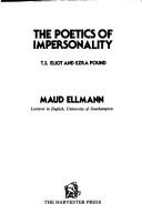 Front cover of The poetics of impersonality by Maud Ellmann