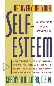 Front cover of Recovery of your self-esteem by Carolynn Hillman