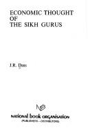 Front cover of Economic thought of the Sikh gurus by J. R. Dass