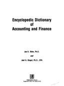 Front cover of Encyclopedic dictionary of accounting and finance by Jae K. Shim