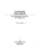 Cover of Consider the earth by Julie M. Gates