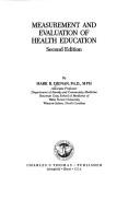 Front cover of Measurement and evaluation of health education by Mark B. Dignan