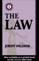 Cover of The law by Jeremy Waldron
