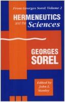 Cover of From Georges Sorel by Sorel, Georges