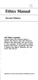 Front cover of Ethics manual by American College of Physicians. Ad Hoc Committee on Medical Ethics.