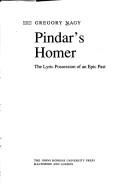 Cover of Pindar's Homer by Gregory Nagy