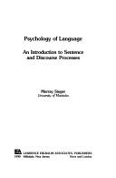 Front cover of Psychology of language by Murray Singer