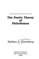 Front cover of The poetic theory of Philodemus by Nathan A. Greenberg