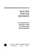 Front cover of Selecting effective treatments by Linda Seligman