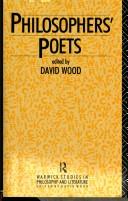 Cover of Philosophers' poets by David Wood
