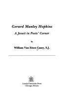 Front cover of Gerard Manley Hopkins by William Van Etten Casey