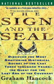Front cover of The Sign and the Seal by Graham Hancock