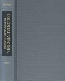 Front cover of Colonial Virginia, its people and customs by Mary Newton Stanard