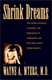 Cover of Shrink Dreams by Wayne A. Myers