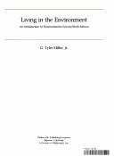 Front cover of Living in the environment by G. Tyler Miller