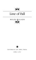 Cover of Line of fall by Miles Wilson