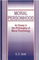 Cover of Moral personhood by G. E. Scott