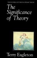 Cover of The significance of theory by Terry Eagleton