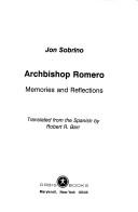 Cover of Archbishop Romero by Jon Sobrino