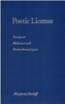 Front cover of Poetic license by Marjorie Perloff