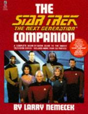 Front cover of The Star Trek The Next Generation Companion by Larry Nemecek
