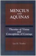 Cover of Mencius and Aquinas by Lee H. Yearley