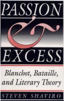 Cover of Passion & excess by Steven Shaviro