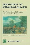 Front cover of Memoirs of chaplain life by William Corby