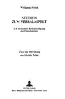 Front cover of Studien zum Verbalaspekt by Wolfgang Pollak