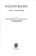 Cover of Olódùmarè by E. Bọlaji Idowu