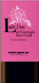 Cover of Lady Day at Emerson's Bar & Grill by Lanie Robertson