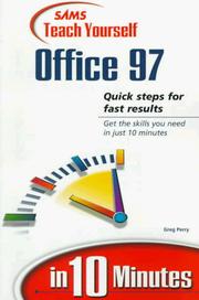Front cover of Sams teach yourself Office 97 in 10 minutes by Greg M. Perry