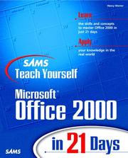 Front cover of Sams teach yourself Microsoft Office 2000 in 21 days by Laurie Ann Ulrich