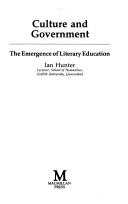 Front cover of Culture and government by Hunter, Ian
