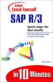 Cover of Sams teach yourself SAP R/3 in 10 minutes by Simon Sharpe
