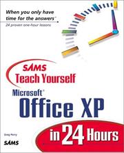 Front cover of Sams teach yourself Microsoft Office XP in 24 hours by Greg M. Perry
