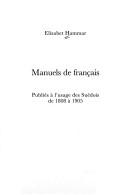 Front cover of Manuels de français by Elisabet Hammar