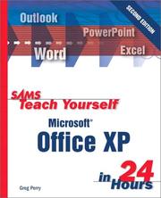 Front cover of Sams Teach Yourself Office XP in 24 Hours by Greg Perry