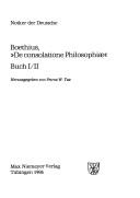 Cover of Boethius, "De consolatione philosophiae" by Notker Labeo